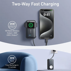 Anker MagGo Power Bank 10K 35W for Apple Watch – Fast, Certified Charging