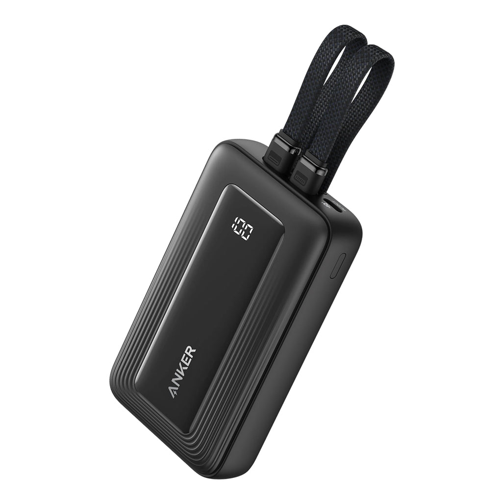 Anker Zolo Power Bank (10K,35W,Built-In Dual USB-C Cables) - A1680H12