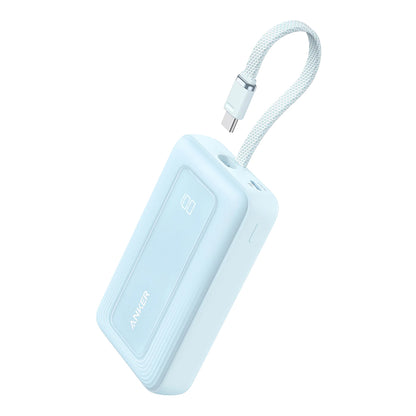 Anker Zolo Power Bank (10K, 30W) with 5.4-Inch Built-In USB-C Cable