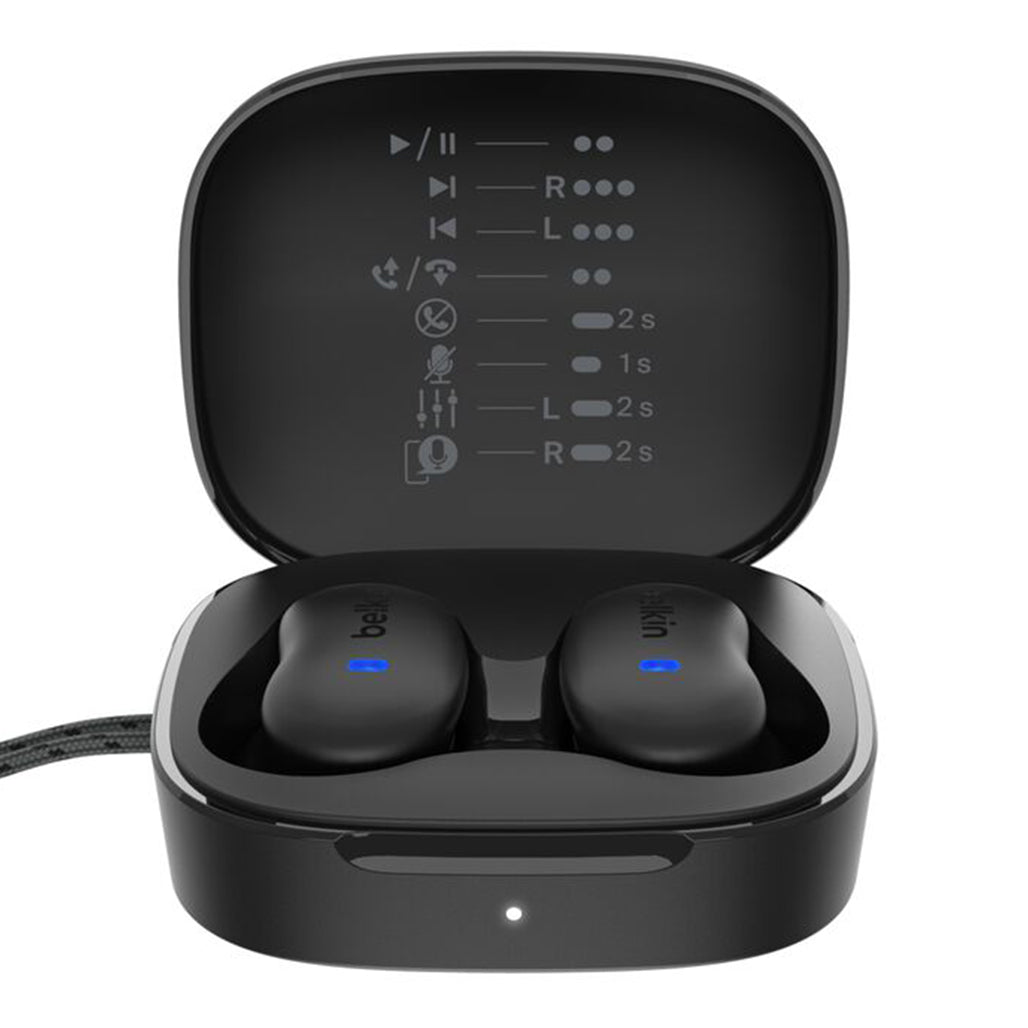 Belkin SoundForm Anywhere True Wireless Earbuds - Black