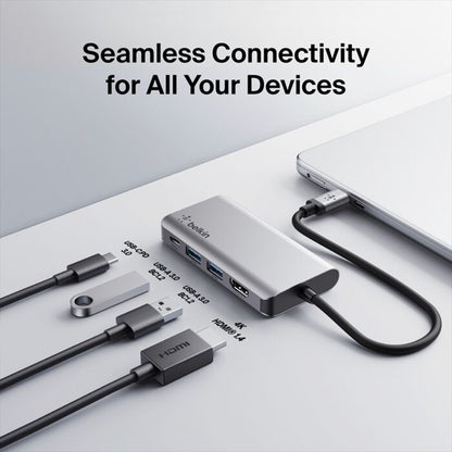 Belkin Connect USB-C 4-in-1 Multiport Adapter - AVC006BTSGY