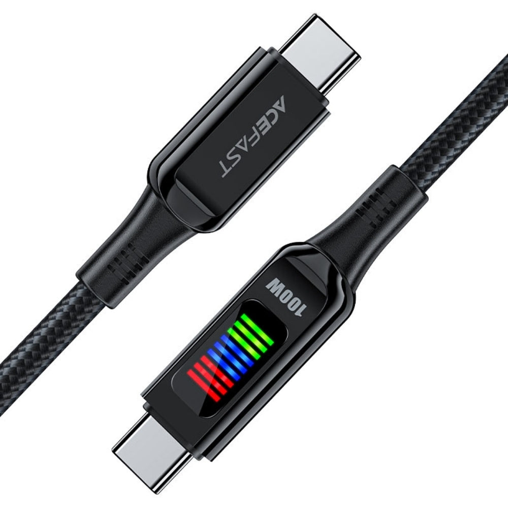 Acefast Charging Data Cable C7-03 USB-C to USB-C 100W | Fast Charging with LED Indicator