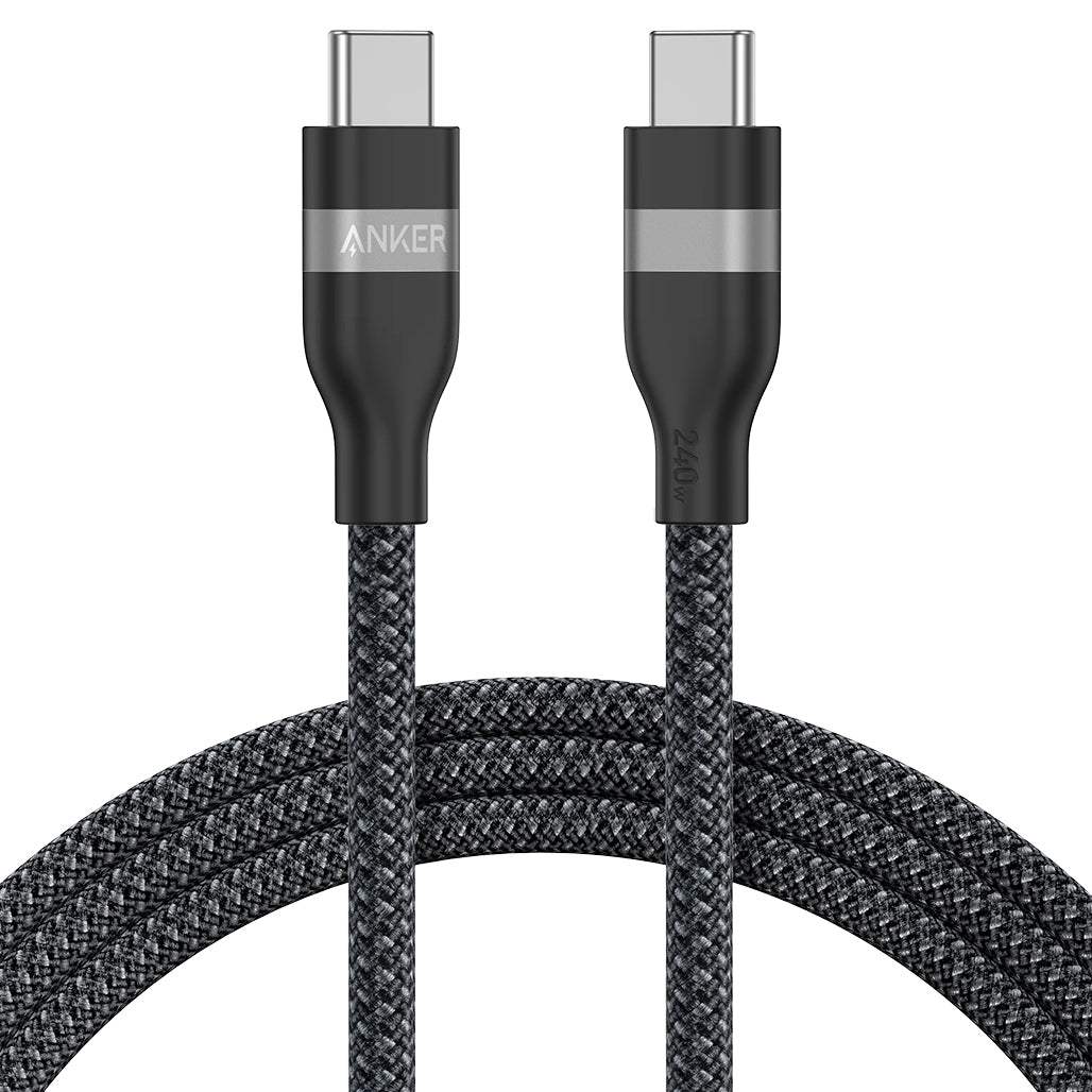 Anker USB-C to USB-C Cable 240W Upcycled-Braided Material 1.8 Meters