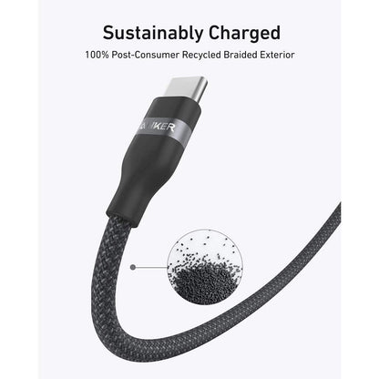 Anker USB-C to USB-C Cable 240W Upcycled-Braided Material 1.8 Meters