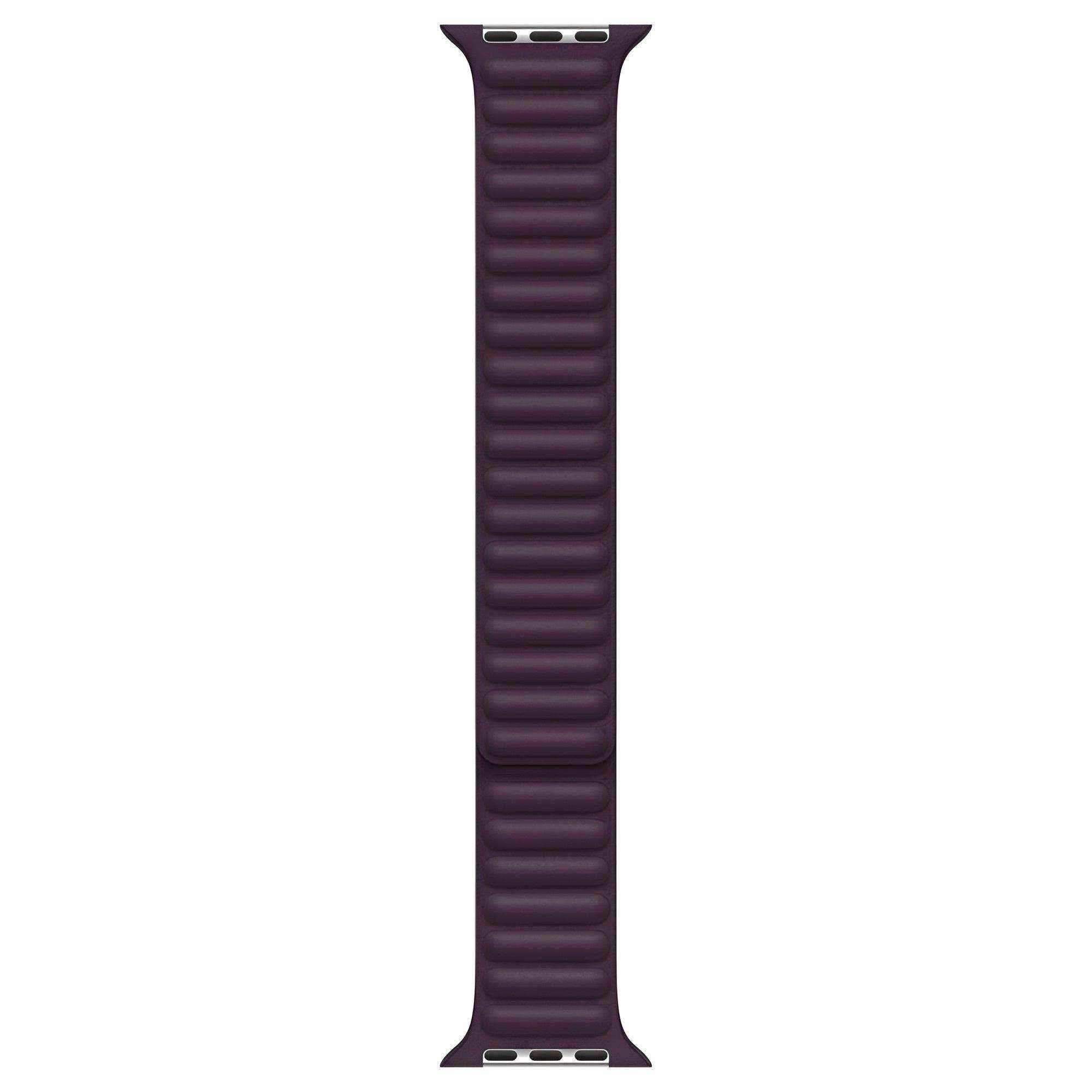 Apple Watch Band Leather Link 41mm Dark Cherry M/L - Pixel Zones