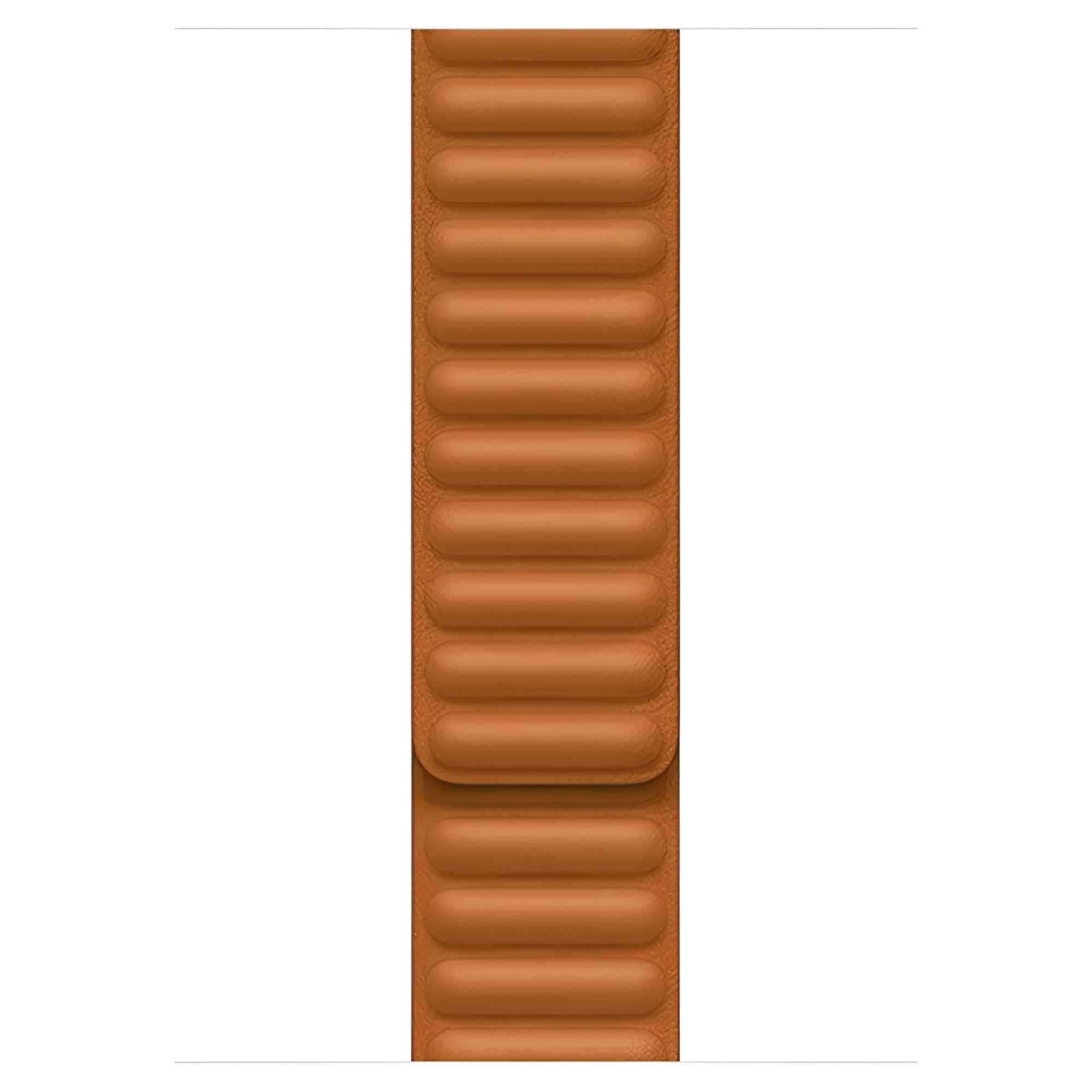 Apple Watch Band Leather Link 45mm Golden Brown S/M - Pixel Zones