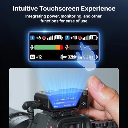 Boya BOYAMIC 2 - Upgraded 3-in-1 Compact Wireless Microphone