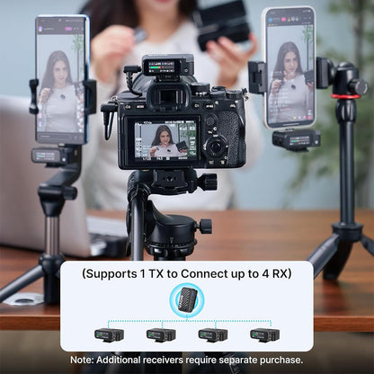 Boya BOYAMIC 2 - Upgraded 3-in-1 Compact Wireless Microphone