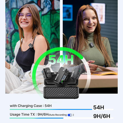 Boya BOYAMIC 2 - Upgraded 3-in-1 Compact Wireless Microphone