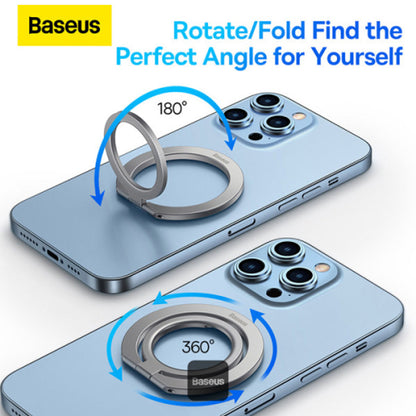 Baseus Halo Series Foldable Metal Ring Stand | 360° Rotating Magnetic Phone Holder