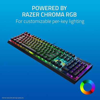 Razer BlackWidow V4 X Fortnite Edition Keyboard - Yellow Switch