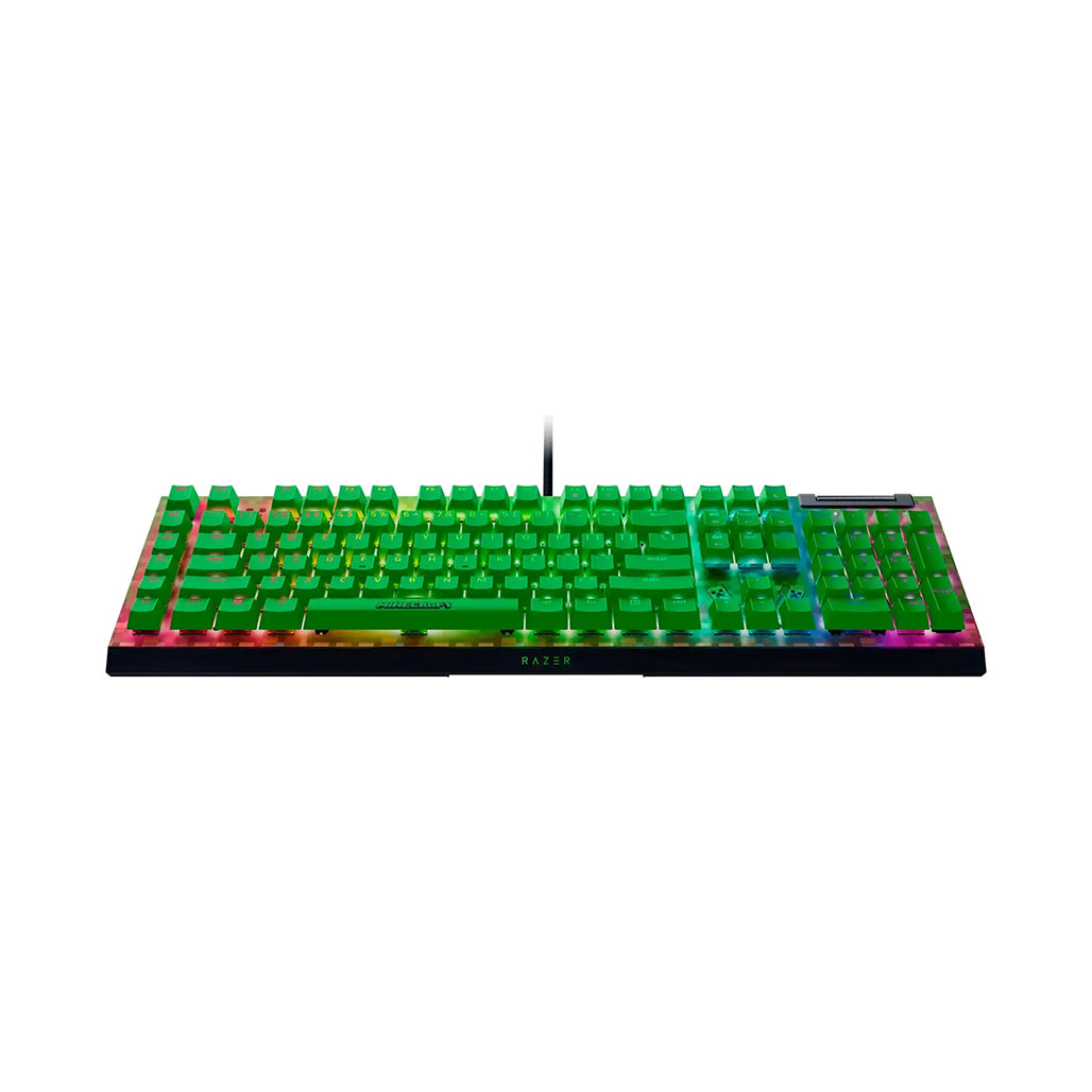 Razer BlackWidow V4 X Minecraft Edition Mechanical Gaming Keyboard – Green Switches
