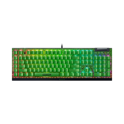 Razer BlackWidow V4 X Minecraft Edition Mechanical Gaming Keyboard – Green Switches