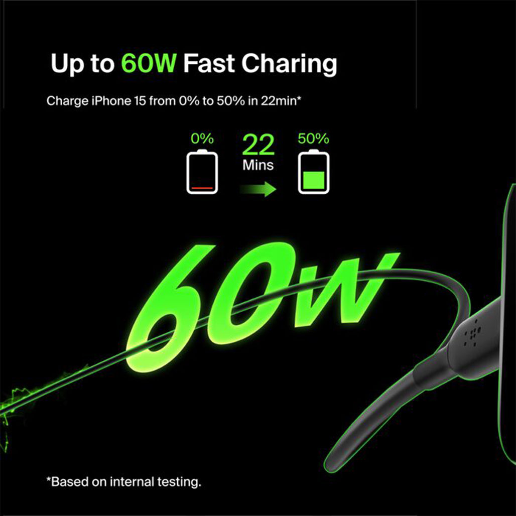 Belkin BoostCharge USB-C to USB-C Cable - 2m / 6.6ft