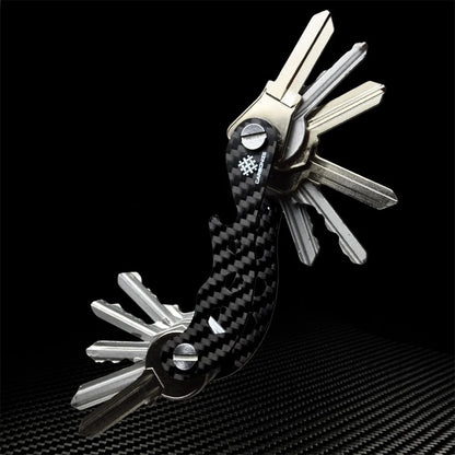 Carbonize PRO Carbon Fiber Key Organizer – Sleek, Modular, and Multi-Functional for 1–18 Keys