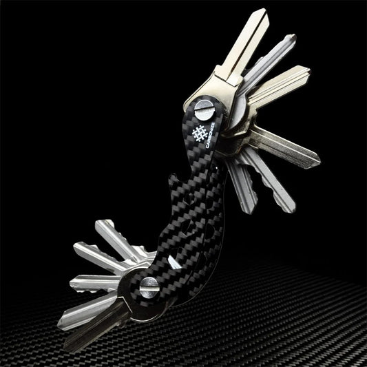 Carbonize PRO Carbon Fiber Key Organizer – Sleek, Modular, and Multi-Functional for 1–18 Keys