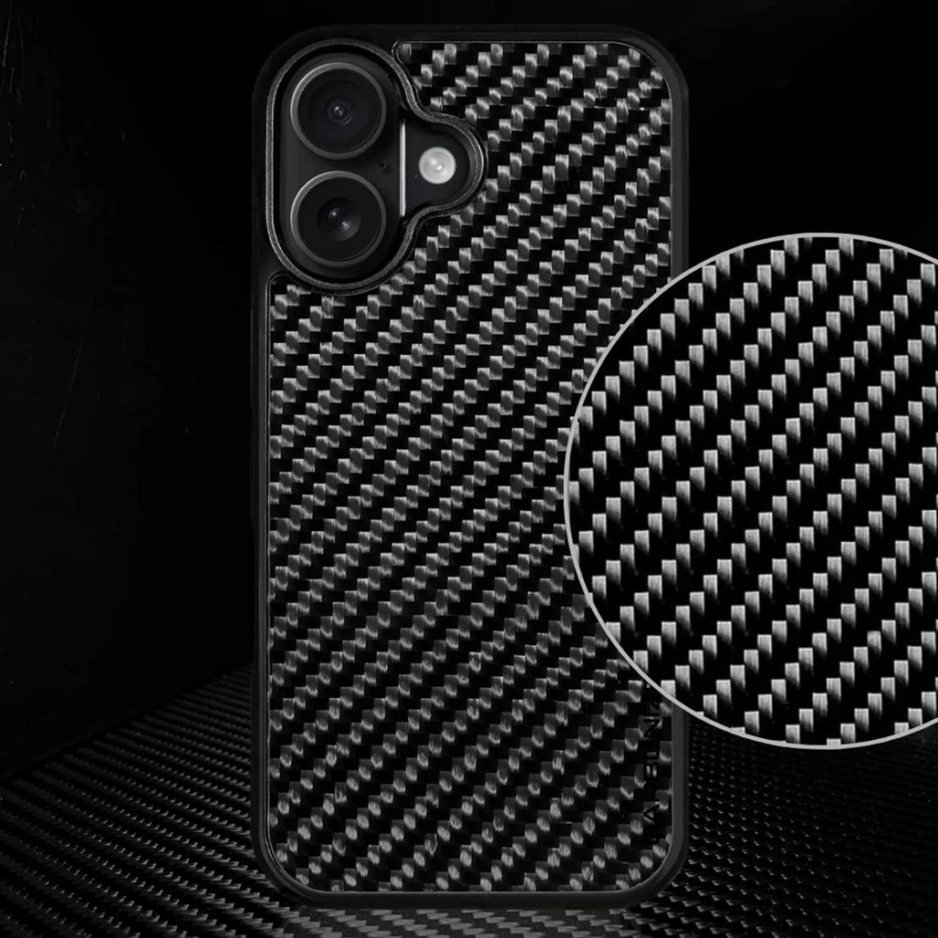 Carbonize 3K Twill Carbon Fiber Case - For iPhone 17 Pro Max / 17 Pro / iPhone Air / 16 Pro Max / 16 Pro / 16 / 15 Pro Max / 15 Pro / 15 / 14 Pro Max / 14 Pro / 14 / 13 Pro Max / 13 Pro / 13 / 12 Pro