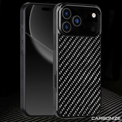 Carbonize 3K Twill Carbon Fiber Case - For iPhone 17 Pro Max / 17 Pro / iPhone Air / 16 Pro Max / 16 Pro / 16 / 15 Pro Max / 15 Pro / 15 / 14 Pro Max / 14 Pro / 14 / 13 Pro Max / 13 Pro / 13 / 12 Pro