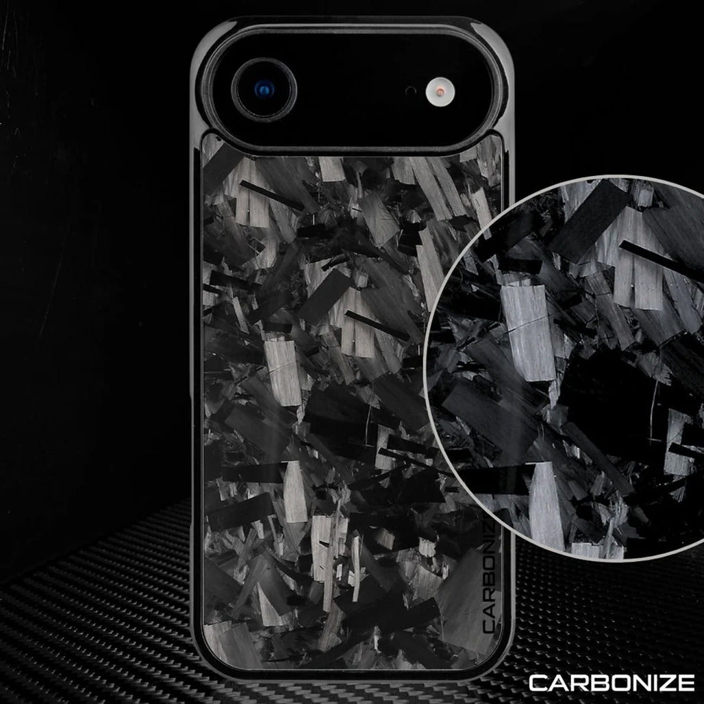 Carbonize Big Flake Forged Carbon Fiber Cover Series – For iPhone 17 Pro Max / 17 Pro / iPhone Air / 16 Pro Max / 16 Pro / 16 / 15 Pro Max