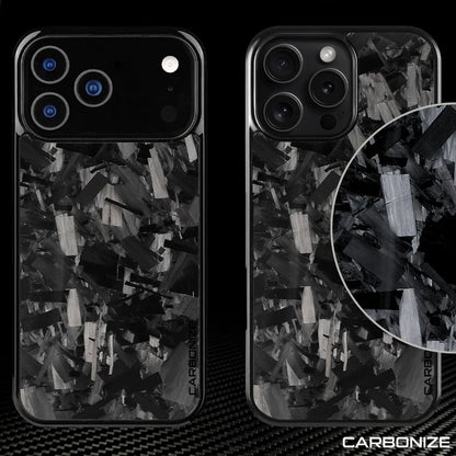 Carbonize Big Flake Forged Carbon Fiber Cover Series – For iPhone 17 Pro Max / 17 Pro / iPhone Air / 16 Pro Max / 16 Pro / 16 / 15 Pro Max
