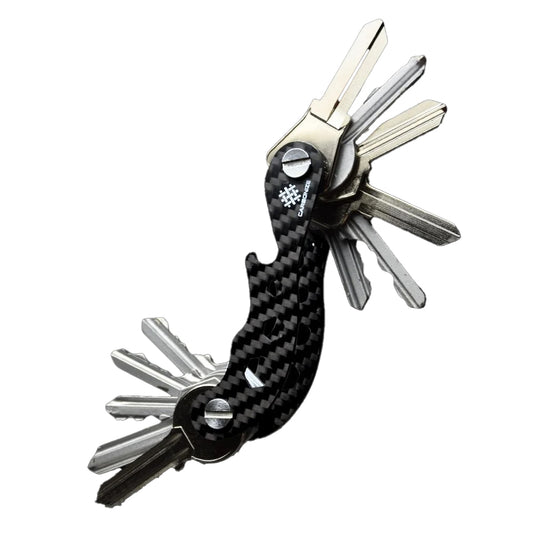 Carbonize PRO Carbon Fiber Key Organizer – Sleek, Modular, and Multi-Functional for 1–18 Keys