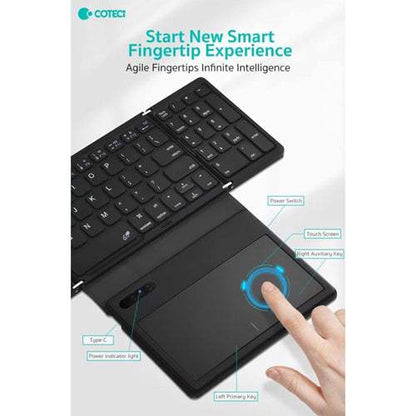 COTECi Folding Bluetooth Keyboard with TouchPad – OF-032