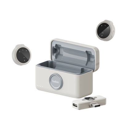 Belkin Stage Wireless Microphone - USB-C Dual Mic Kit - Sand