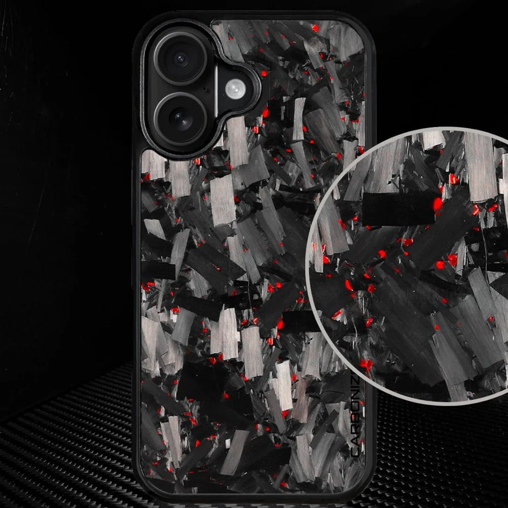 Carbonize Big Flake Forged Carbon Fiber Cover Series – For iPhone 17 Pro Max / 17 Pro / iPhone Air / 16 Pro Max / 16 Pro / 16 / 15 Pro Max