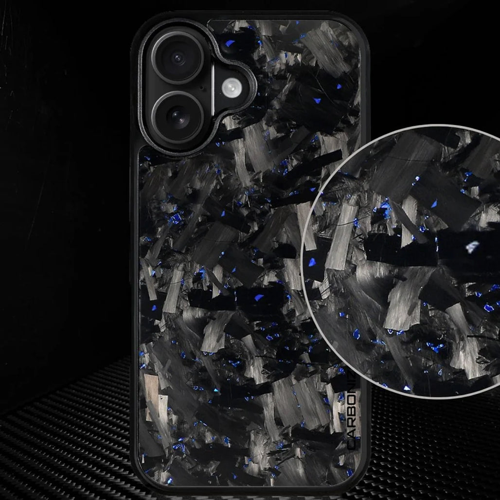 Carbonize Big Flake Forged Carbon Fiber Cover Series – For iPhone 17 Pro Max / 17 Pro / iPhone Air / 16 Pro Max / 16 Pro / 16 / 15 Pro Max