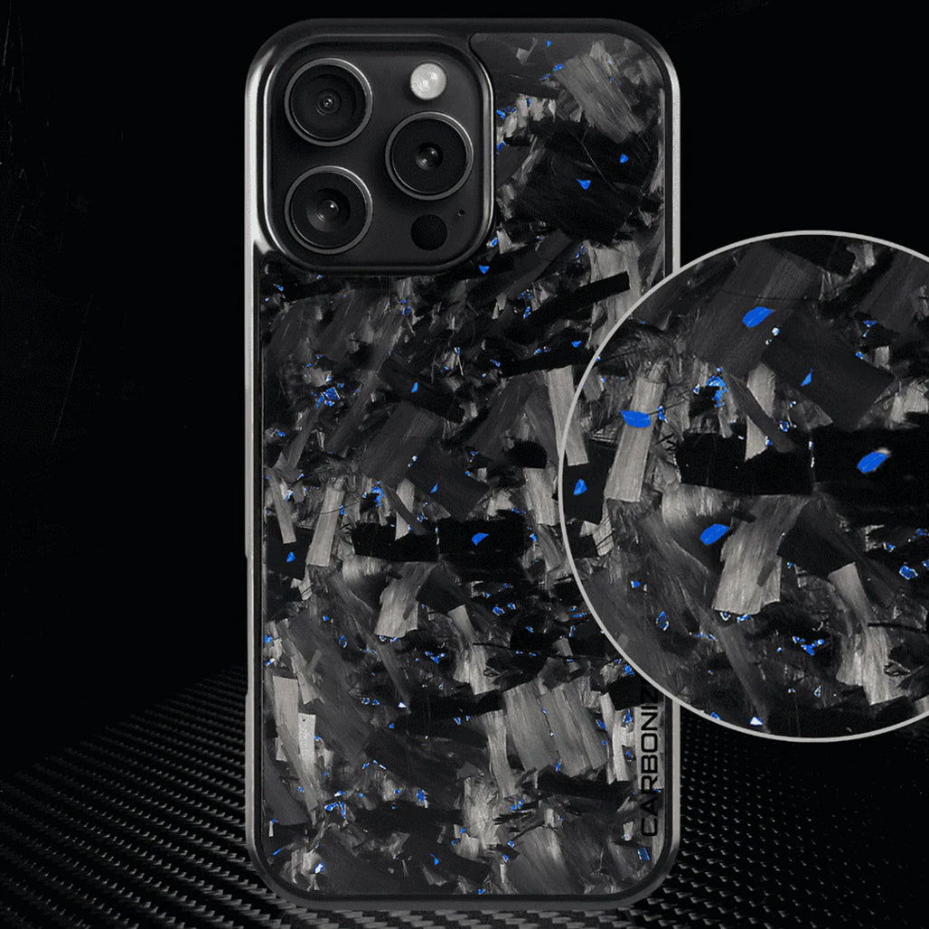 Carbonize Big Flake Forged Carbon Fiber Cover Series – For iPhone 17 Pro Max / 17 Pro / iPhone Air / 16 Pro Max / 16 Pro / 16 / 15 Pro Max