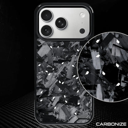 Carbonize Big Flake Forged Carbon Fiber Cover Series – For iPhone 17 Pro Max / 17 Pro / iPhone Air / 16 Pro Max / 16 Pro / 16 / 15 Pro Max