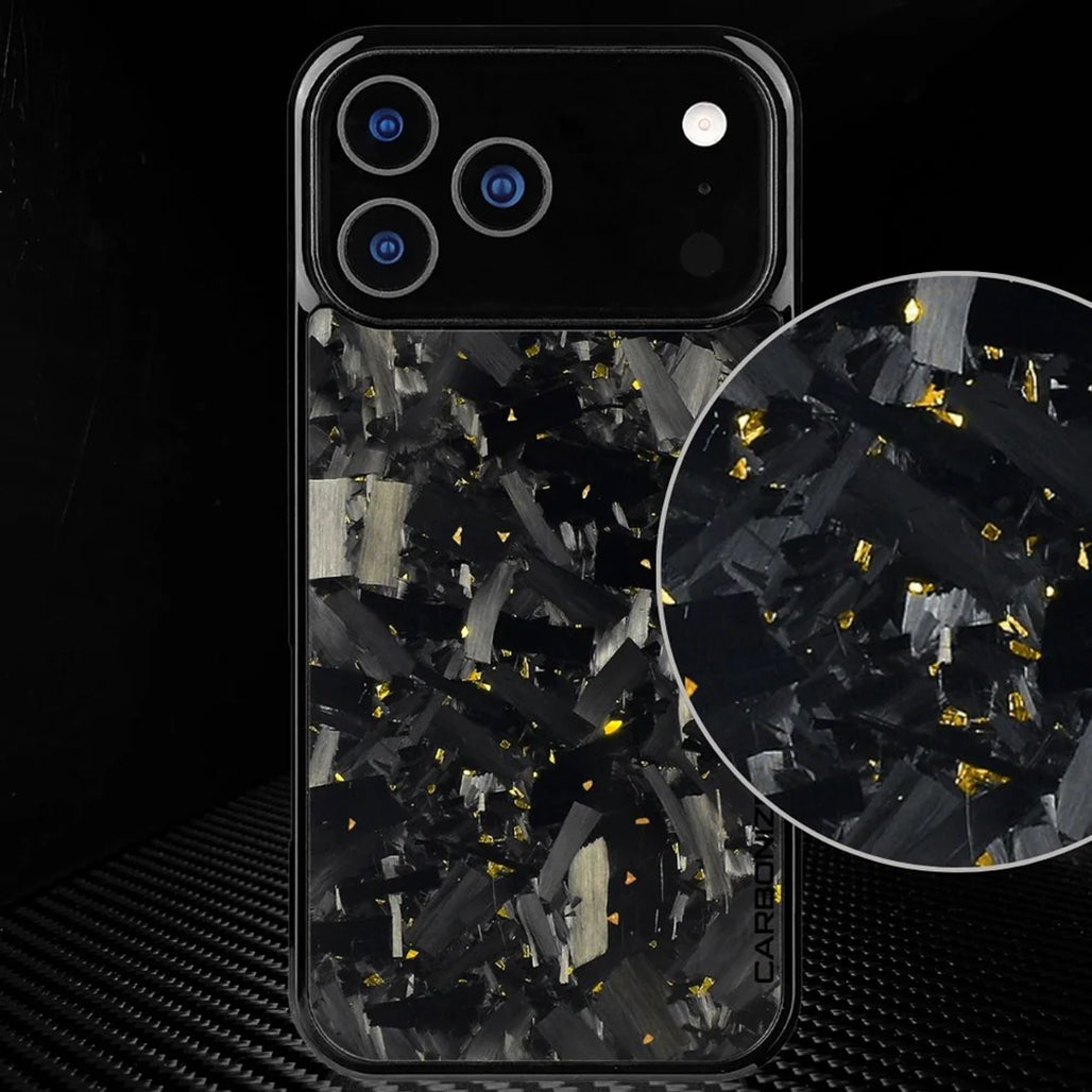 Carbonize Big Flake Forged Carbon Fiber Cover Series – For iPhone 17 Pro Max / 17 Pro / iPhone Air / 16 Pro Max / 16 Pro / 16 / 15 Pro Max