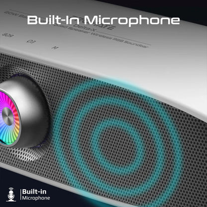 Promate Delta-X — 20W BassBoost™ Quad Speaker Wireless RGB Soundbar