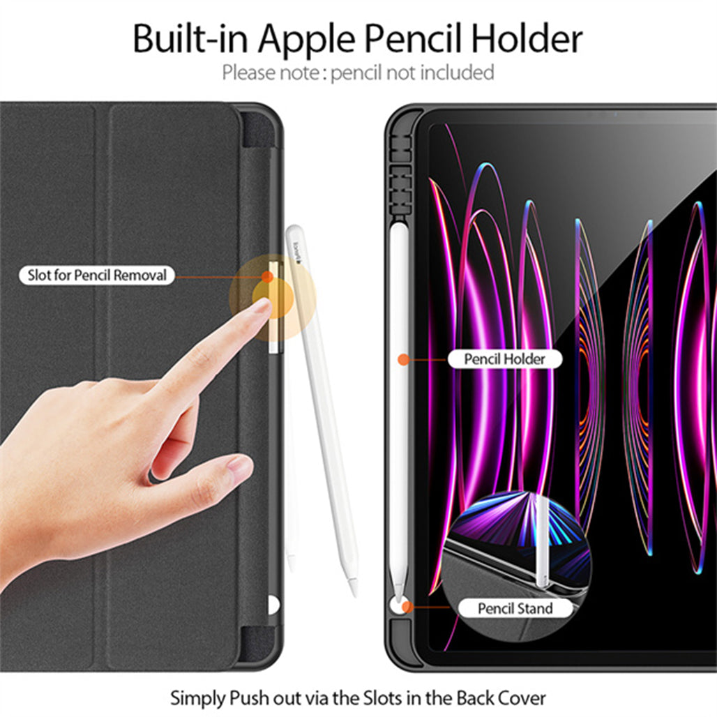 Domo Series Case for iPad Pro 11 2018 / 2020 / 2021 / 2022 (With Apple Pencil Holder & Auto Sleep Wake)