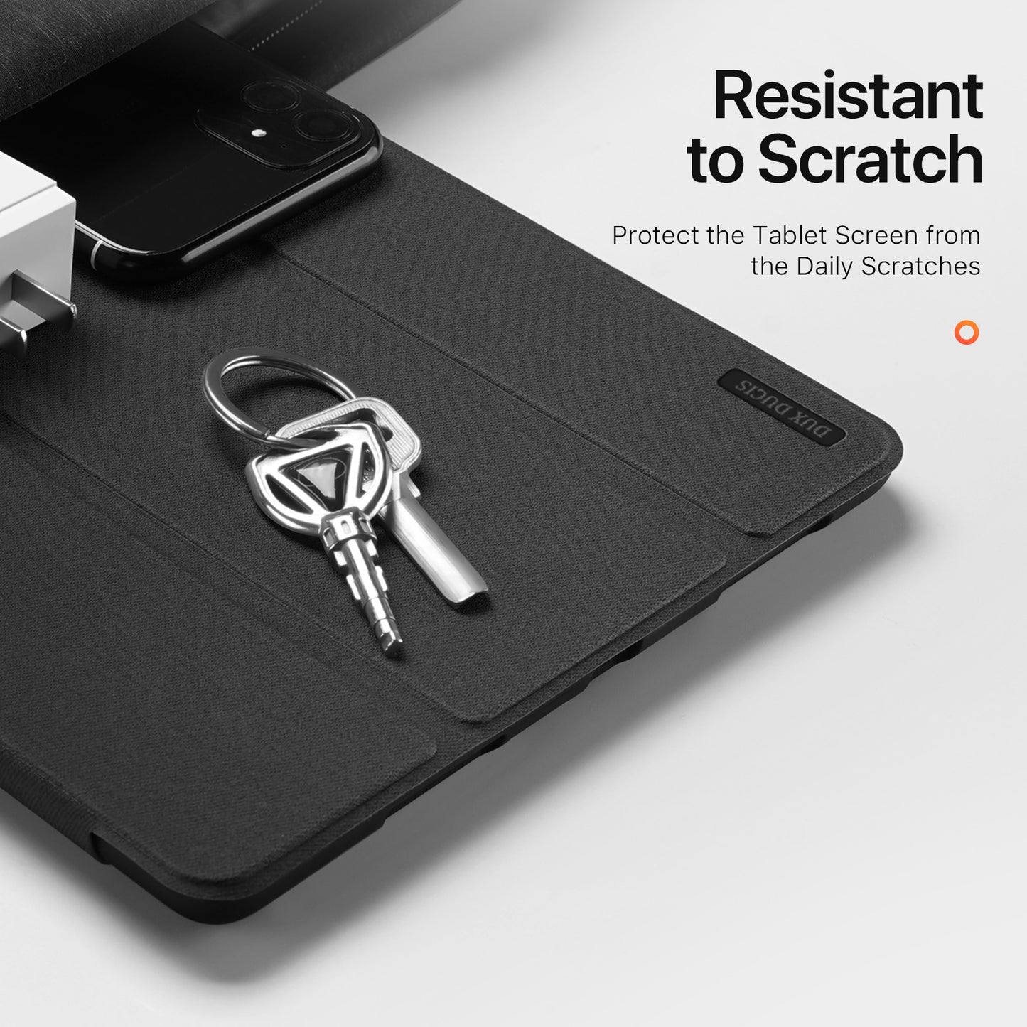 Duxducis Domo Series Case for iPad Pro 11" (2024) – PU Leather Smart Cover with Apple Pencil Holder & Auto Sleep/Wake