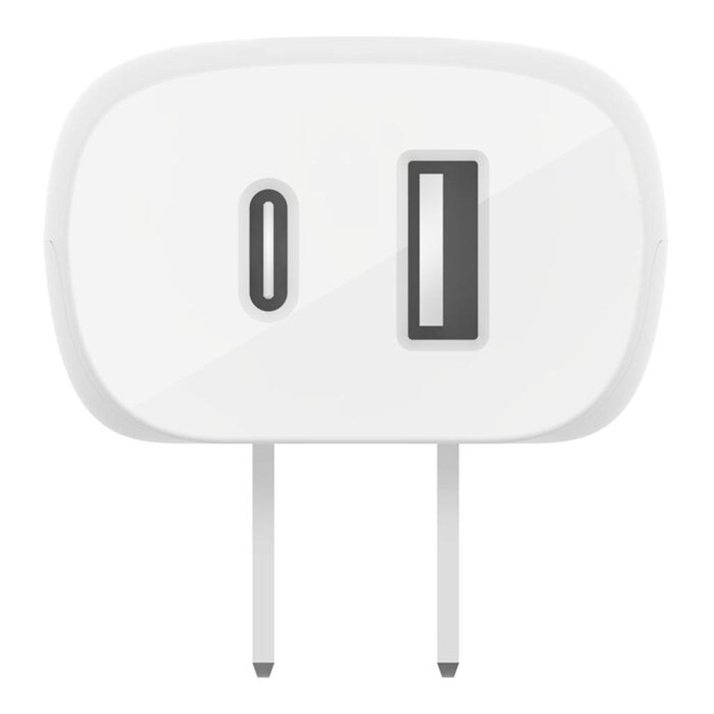 Belkin BoostCharge Dual Wall Charger with PPS 37W (White) - WCB007dqWH