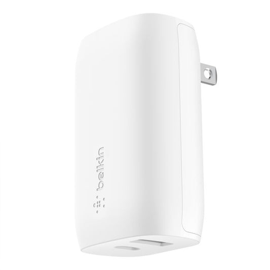 Belkin BoostCharge Dual Wall Charger with PPS 37W (White) - WCB007dqWH