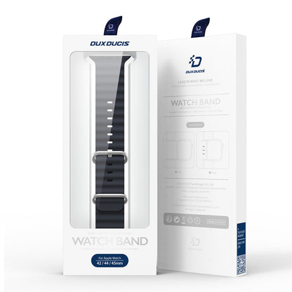 DuxDucis OceanWave Series Apple Watch Strap – High-Performance Silicone Rubber Band for All Apple Watch Models