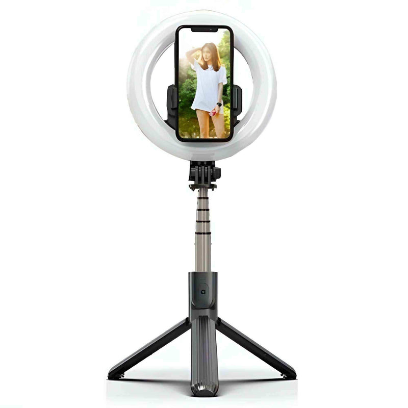 Extendable Ring Light Selfie Stick L07 with built in Battery - Pixel Zones