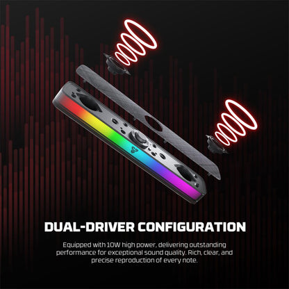 Fantech BS151 Groove Bar Pro - RGB Bluetooth Portable Gaming Speaker – 30H Battery & Stereo Sound
