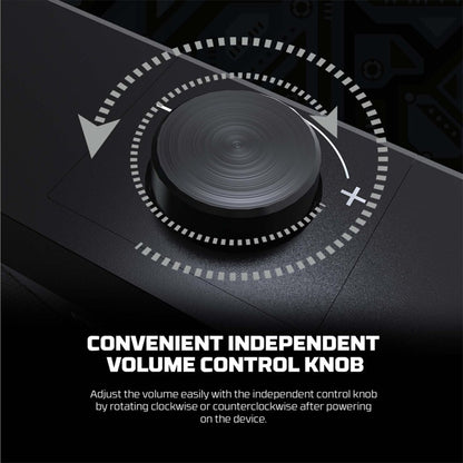 Fantech GS206 Groove Bar Lite Wired Gaming Speaker – 2.0 Stereo Sound, USB + 3.5mm Connection, 6W RMS Output