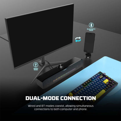 Fantech GS303 Groove Bar Dual Mode Gaming Speaker – RGB Lighting & Bluetooth 5.3