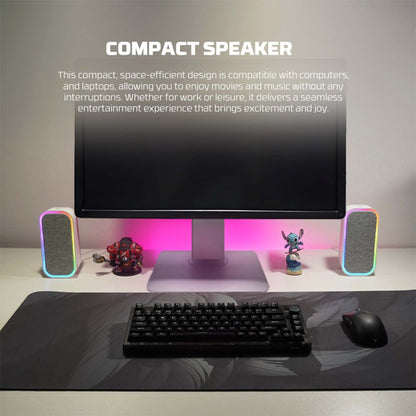 Fantech GS304 Groove Dual Mode RGB Speaker – Wired & Bluetooth 5.3 Desktop Audio
