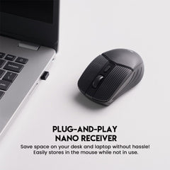 Fantech W605 GO Wireless Optical Mouse – Portable 2.4GHz USB Receiver Mouse