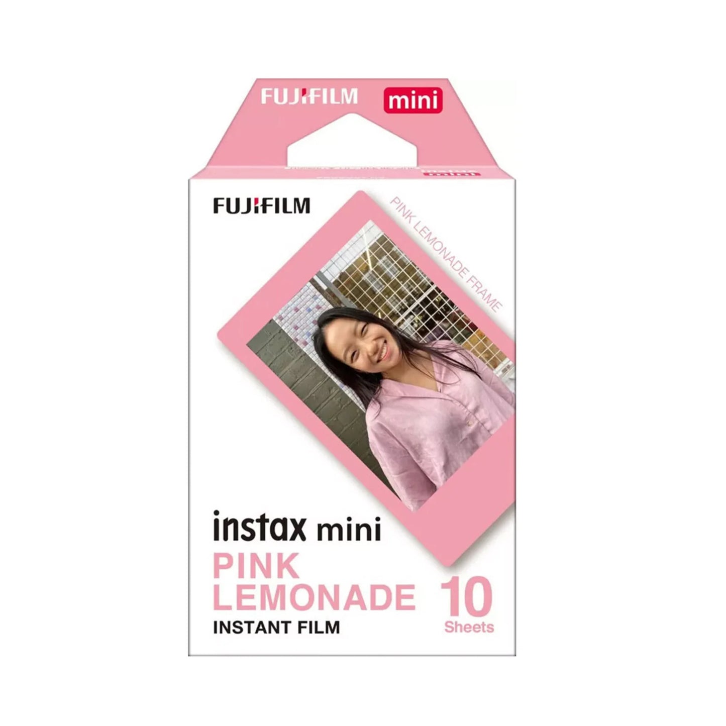 Instax Mini Pink Lemonade Film – Instant Film with Pastel Pink Frames