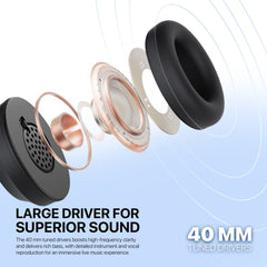Fantech WH02s GO AIR Wireless Bluetooth Headphones with ENC Microphone