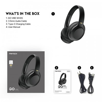 Fantech WH05 GO Vibe | Dual Mode Wireless Headphone