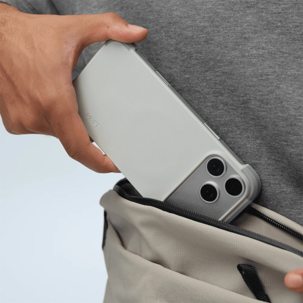 Moft Frame Case MOVAS™ for iPhone 17 Pro / Pro Max – Misty Cove x Cement