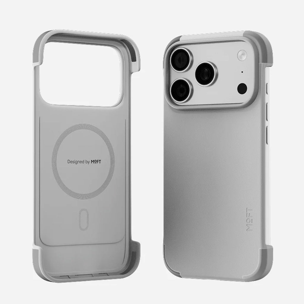 Moft Frame Case MOVAS™ for iPhone 17 Pro / Pro Max – Misty Cove x Cement