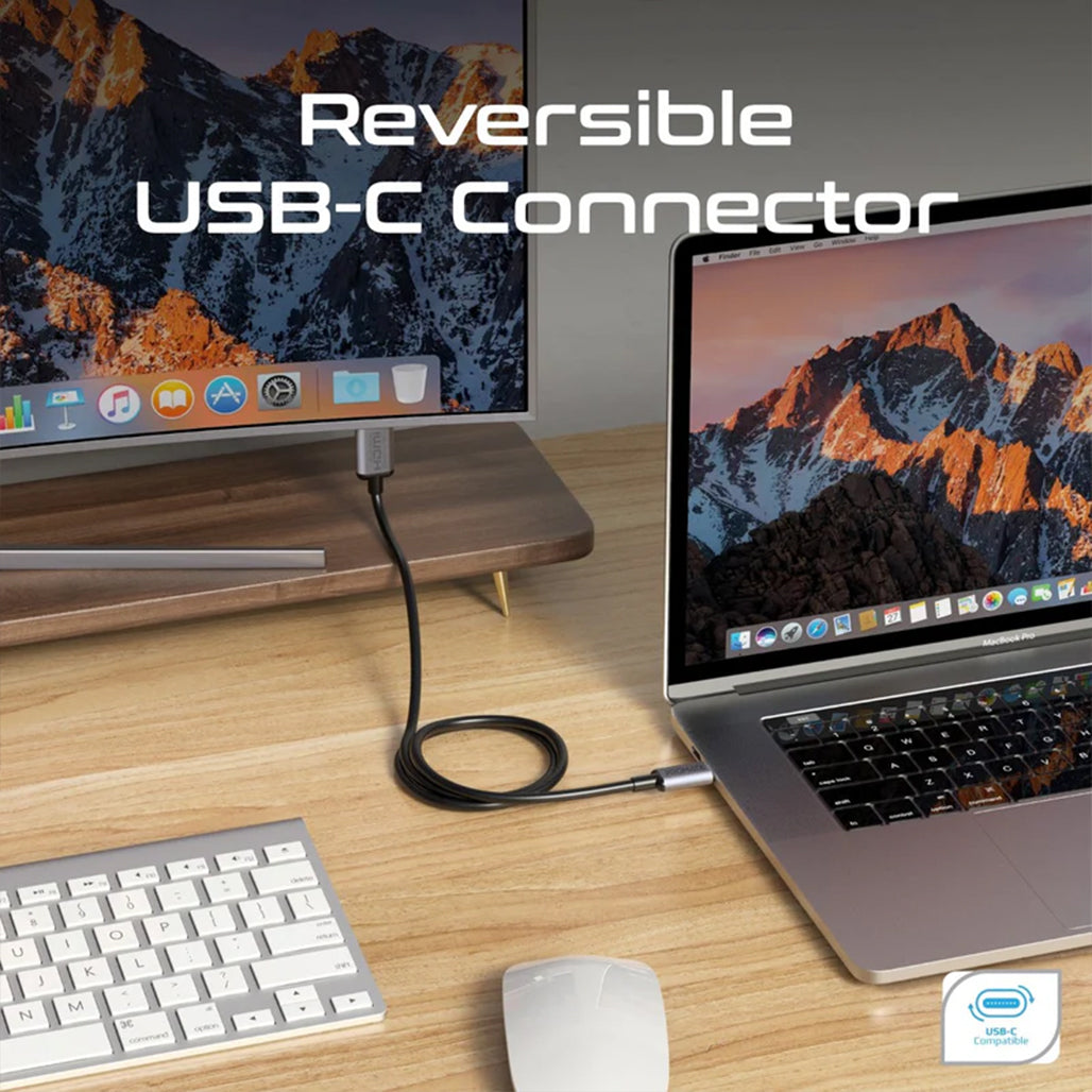 Promate HDLink-60H - USB-C to HDMI Audio Video Cable with UltraHD Support 1.8m